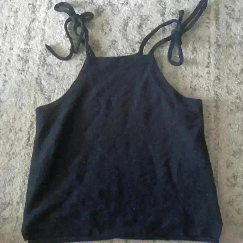 Madewell Women's Black Tie Strap Casual Lightweight Tank Top S - Picture 4 of 12